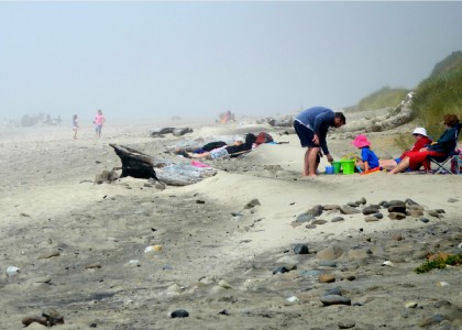 People enjoying the beach